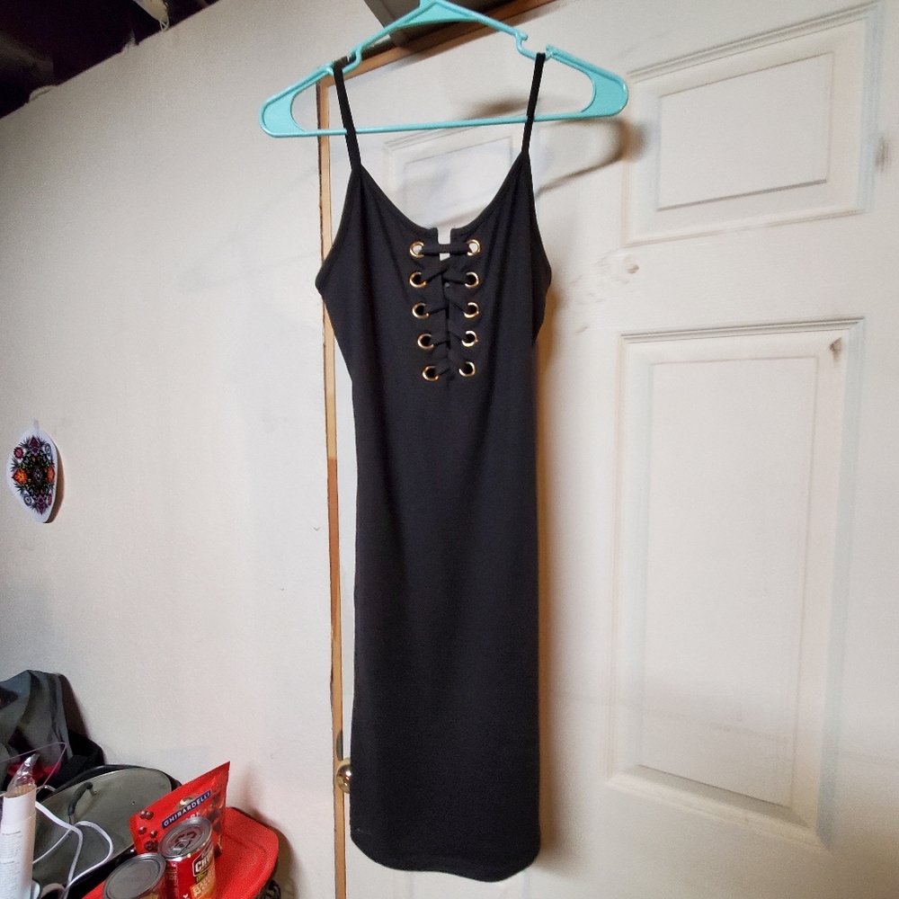 Body con black dress